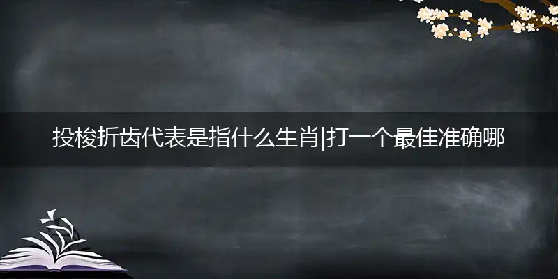 投梭折齿代表是指什么生肖|打一个最佳准确哪个生肖|释义谜底作答解读