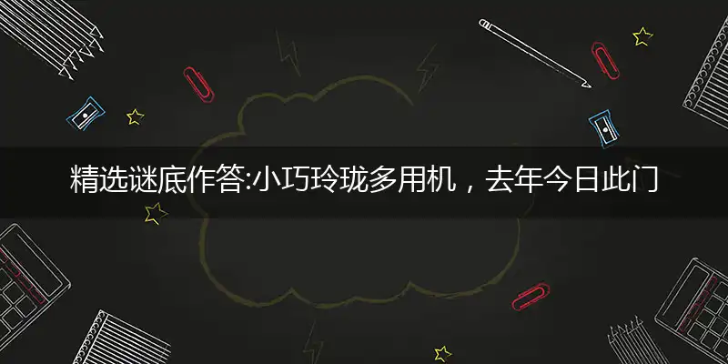 小巧玲珑多用机,去年今日此门中